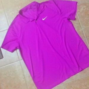 NWOT Nike Men's Dri-FIT Advantage Tennis Polo Magenta XL